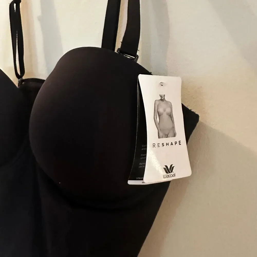 NEW Wacoal Reshape Strapless Shapewear sz 36DD Wacoal 801219 Black - Picture 8 of 10